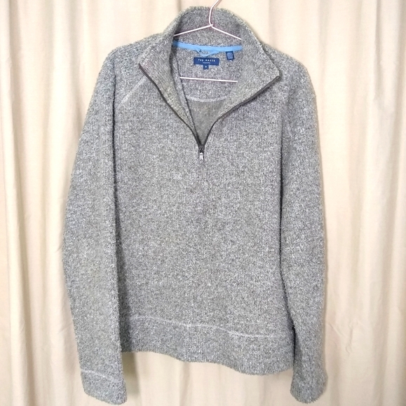 Ted Baker brown soft teddy fleece popover cozy sweatshirt - Picture 1 of 12